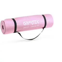 Килимок (мат) для йоги та фітнесу Gymtek NBR 1см рожевий - мініатюра 7