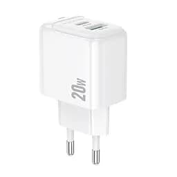 Сетевое зарядное устройство для Borofone BAS44A Potential PD20W+QC3. 0 charger(EU) белый