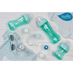 Пустушка Nuvita 7065 Air55 Cool симетрична 0m+ BOY зелена NV7065NG - мініатюра 7