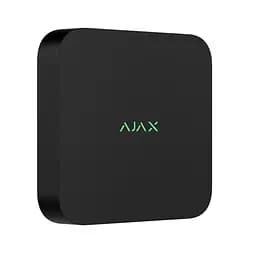 Мережевий відеореєстратор Ajax NVR DC (8ch) black, роздільна здатність до 4К, підтримка ONVIF/RTSP, декодування H.265/H.264, ємність до 16Тб