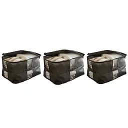 Набір сумок-органайзерів ORGANIZE  для речей XL 3 шт (сірий)