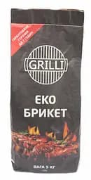 Деревно-вугільний екобрикет Grilli 5 кг (77777) - мініатюра 2