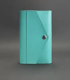 Жіночий шкіряний блокнот (Софт-бук) 2.0 бірюзовий