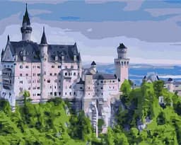 Картина по номерам на подрамнике Brushme Летний замок