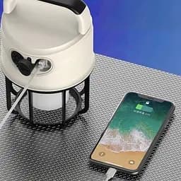 Кемпінговий переносний акумуляторний ліхтар CH-22025 Power bank Li-Ion акумулятор ЗУ Type-C - мініатюра 7