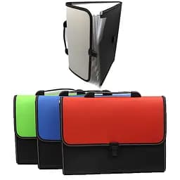 Папка-портфель с разделами Бизнес, 33x24x3 см, замок, 13 отделений, 65S (в ассортименте)