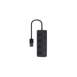 Концентратор Gembird USB 2.0 4 ports switch black (UHB-U2P4-05) - мініатюра 4