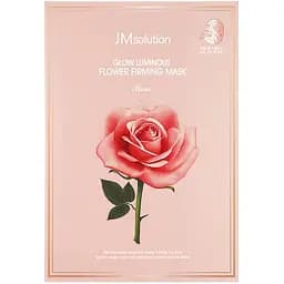 Тканинна маска з екстрактом дамаської троянди JMsolution Glow Luminous Flower Firming Mask Rose 45 г