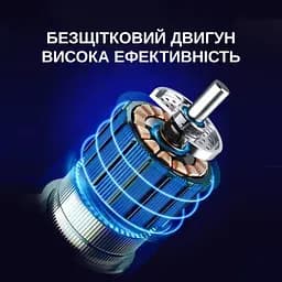 Автомобільний пилосос Yaoen 122 Brushless 90W 4000mAh (YVCNU4090B 5415) Сірий - мініатюра 5