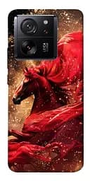 Чохол Demsky Red sparkles Horse для Xiaomi 13T