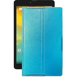 Чохол StatusCASE з екошкіри для планшету Prestigio Muze 3708 3G Блакитний