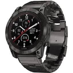Смарт-часы Garmin Fenix 7X Sapphire Solar Carbon G. DLC Tit. with Vented Tit. Bracelet (010-02778-30)