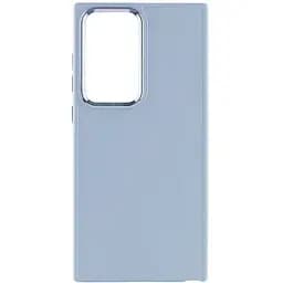 TPU чехол Epik Bonbon Metal Style для Samsung Galaxy S24 Ultra Голубой / Mist blue