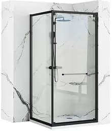 Душова кабіна Rea Space IN black 90x90 REA-K8881, Чорний матовий, Універсальна