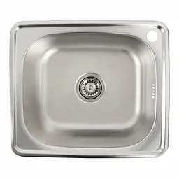 Кухонна мийка з нержавіючої сталі Platinum 4842 декор (0,6/160 мм), R, Decor