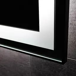 Дзеркало Dusel DE-M0061S1 Black 65x80 см з годинником і Bluetooth 600611, Чорний - мініатюра 10