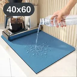 Антиковзаючий кухонний килимок 40×60 см — абсорбуючий для сушіння посуду та під кавоварку KT8001515