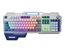 Клавиатура KBG-RGB-01-UA, Silver/Dark Blue Maxxter teh0020611