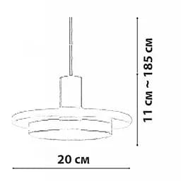 Підвісний світильник Friendlylight Marble Ring PD FL3079 - мініатюра 5