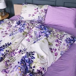 Пододеяльник MirSon Бязь 17-0723 Purple Flowers 143х210 см фиолетовый (2200010687934)