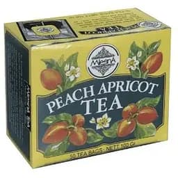 Чай черный Mlesna Персик-абрикос в пакетиках бумажная коробка 100 г