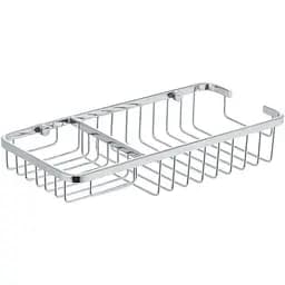 Полка-решетка с мыльницей Zerix LR337 LL1455, Хром