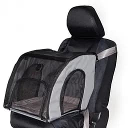 k&h Travel Safety сумка-переноска в автомобіль для собак та котів сірий S 43.18x40.64x38.1 см