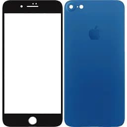 Защитное стекло Toto 2.5D Full cover Tempered Glass front and back iPhone 7 Blue