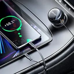 Автозарядка Acefast 3xUSB 53W (2xUSB-C+USB-A) + cable USB-C 2in1 B13 (6974316282921) - мініатюра 2