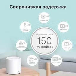 Mesh-система TP-Link Deco X60 AX3000 3-Pack White 802.11ax (DECO X60(3-PACK)) - мініатюра 2