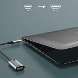Кабель Cabletime HDMI - USB Type-C V 1.4 (F/M), 0.15 м, 4K/30HZ - мініатюра 2