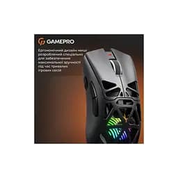 Мишка GamePro Genesis Spider Wireless/Bluetooth/USB Black (GM870B) - мініатюра 12