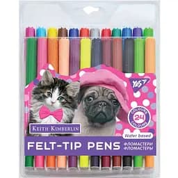 Фломастери Yes Keith Kimberlin, 24 кольори (650506)