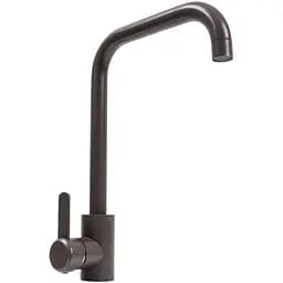 Смеситель кухонный Platinum KT 11 (3008B-FH) поворотный однорычажный из нержавеющей стали гренадин