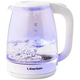 Электрочайник Liberton LEK-6807 1500W 1.8 л белое стекло.