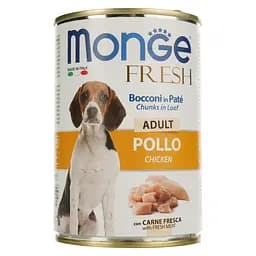 Вологий корм Monge Dog Fresh з куркою, 400 г