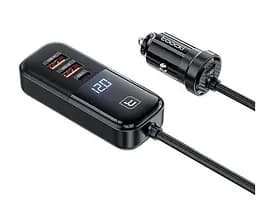 Автозарядный адаптер 4 выхода Toocki 120W TQ-CC28 2C+2A TCC2C2A-XJ01 черный