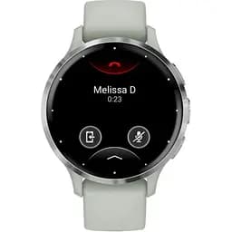 Смарт-годинник Garmin Venu 3S Silver S. Steel Bezel w. Sage Gray Case and S. Band (010-02785-01) - мініатюра 2