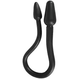 Двухсторонний фаллоимитатор Rebel Double Plug 76.5 см (черный)