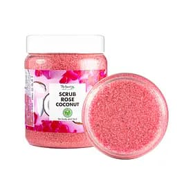 Скраб для лица и тела Top Beauty Rose Coconut с ароматом розы и кокосовым маслом 250мл