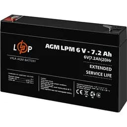 Акумулятор LogicPower AGM 6V (6V/7.2Ah/43.2Wh) (3859) [109176]