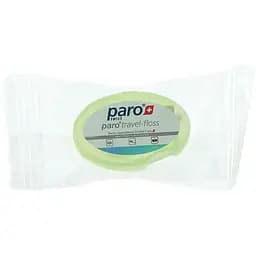 Дорожня зубна нитка Paro Swiss Travel Floss вощена з м'ятою 5 м салатова