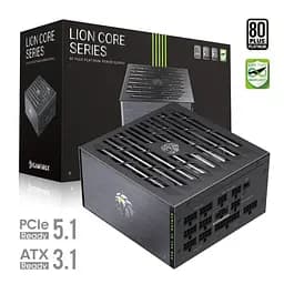 Блок живлення GameMax Lion core 1200P 1200W ATX 3.1 80+ Platinum (Lion core 1200P) - мініатюра 5