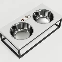 Hollky Base M — миски на підставці для середніх собак та великих котів (2 × 0,95 л) - мініатюра 9