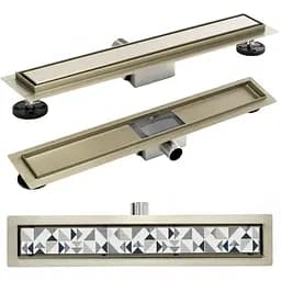 Душовий канал Rea Pure Neo 90 см шампань REA-G7003