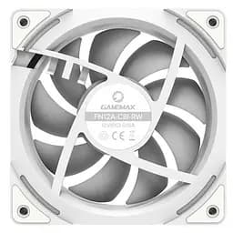 Вентилятор GameMax 120mm*3 KIT ARGB fan (функція ре версу) KF300R WH (KF300R WH) - мініатюра 4