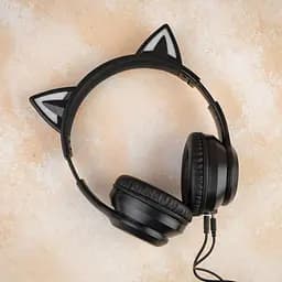 Навушники Onikuma B90 Bluetooth Gaming CAT with LED чорні - мініатюра 4