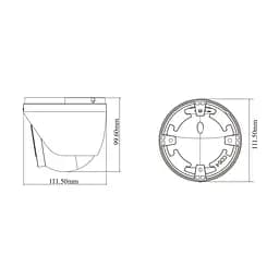 IP-відеокамера 6Mp TVT TD-9565E4-PA(D/AZ/PE/AW3) White f=2.7-13.5mm, ІЧ+LED-підсвічування, з мікрофоном (77-00399) - мініатюра 2