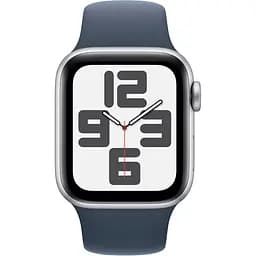 Смарт-годинник Apple Watch SE 2 GPS 40mm Silver Aluminium Case with Storm Blue Sport Band S/M [MRE13] [95083] - мініатюра 2