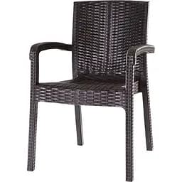 Кресло Violet House 0840 Ротанг, coffee trend lux, темно-коричневе, (0840 Ротанг coffee trend lux)